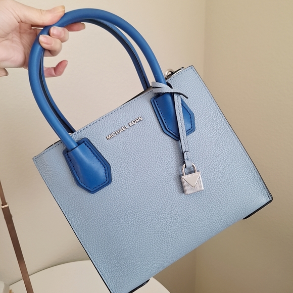 NEW Michael Kors Studio Mercer Medium Pebbled Leather Messenger Bag - Picture 3 of 10